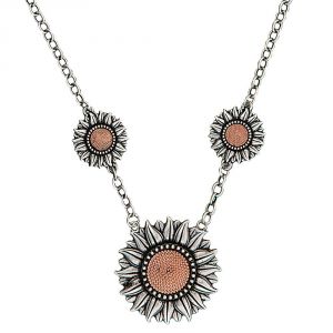 Montana Silversmiths Ring of Fire Sunflower Bouquet Necklace (NC1659)